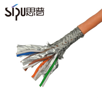 SIPU alta velocidade 305 m 0.57 cobre nu 4 pares stp atacado melhor preço cabo ethernet cat7